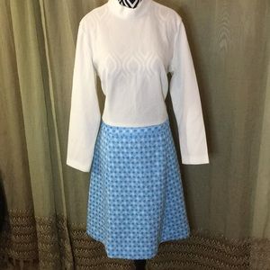 Vintage Unlabeled Mock Turtleneck Dress